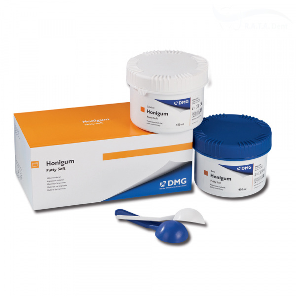 Honigum Putty Soft Fast ( 2 банки х 450 мл) базовый слой ускоренной полимеризации