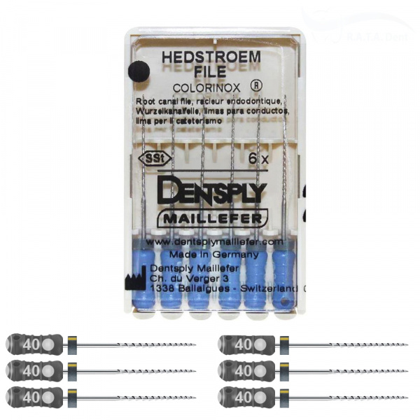 H-FILE Maillefer 25мм №40 (6шт)